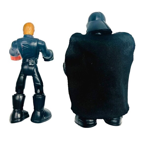 Hasbro Playskool 2004 Luke Sky Walker Darth Vader Action Figures Vintage 9" - Picture 2 of 13